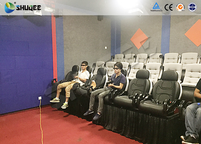  Shooting Game 7d Cinema Theater With Large Screen And Dynamic Seat Control System Manufactures