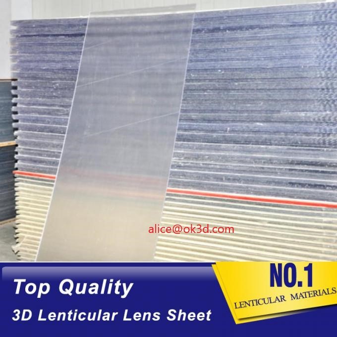  20 LPI 3mm 120x240 lenticular flip  sheet forlarge format 3D lenticular printing with Flip effect printing Canada Manufactures