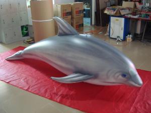  1.5m Long Airtight Dolphin Shaped Swimming Pool Toy Display In Showroom Manufactures
