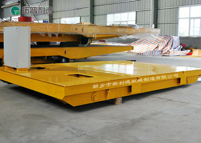 Quality 10 Ton Busbar Powered Bogie Heavy Duty Electrical Industrial Material Transfer Trolley For Sale for sale