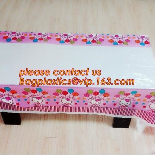  100% BIODEGRADABLE Cold-resistant wholesale custom disposable plastic table cover rolls pvc round table covers wedding Manufactures
