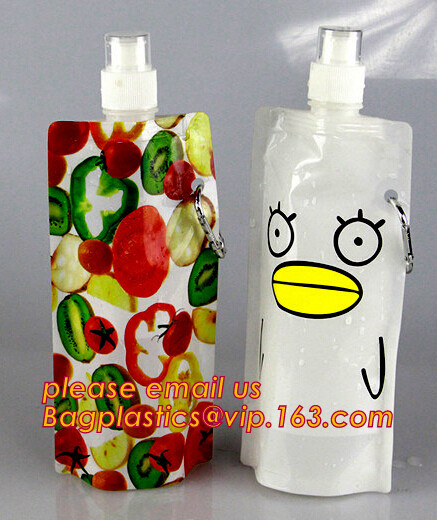 China Customized logo folding sports water bottle/water bag/foldable bag for travel,Collapsible Water Bottle/Folding Water bag on sale