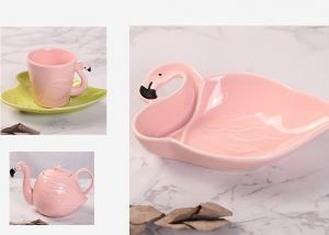  Ceramic Tableware Animal 130CC Flamingo Tea Set Manufactures