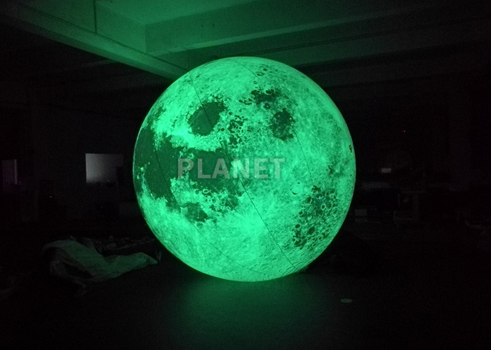  Colorful Changing Large Inflatable Moon Ball 3m Dia Customized Manufactures