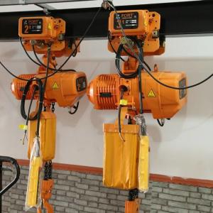 China Hand Pulled Small Tonnage Chain Electric Crane Hoist  For Beam Crane on sale