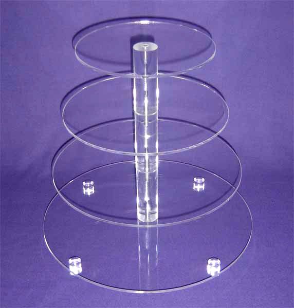 China White custom retail store round 5 tier acrylic cupcake stand/acrylic cake pops display stand/acrylic tower stand on sale