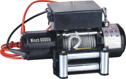  Most popular powerful 12V 6000 lbs electric winch for off road for Jeep Wrangler Manufactures