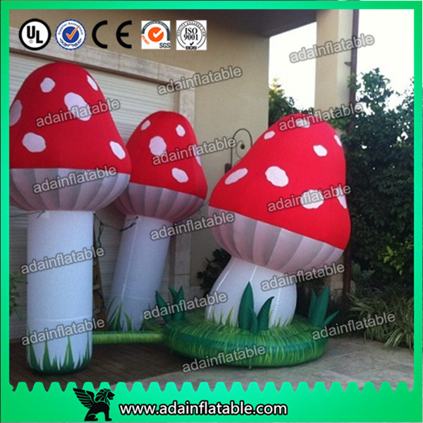  Air Blown Inflatable Orange Lighting Event Inflatable Mushroom Manufactures