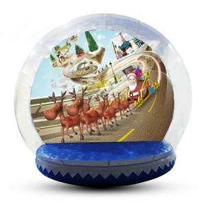  Festival Decoration Airblown Inflatable Snow Globe Customized Logo Manufactures