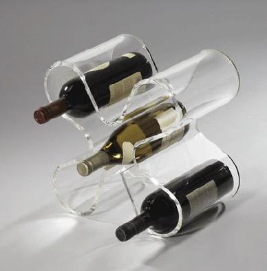  Good Quality 5 Bottle Acryllic Wine Racks With Customer's Logo Manufactures
