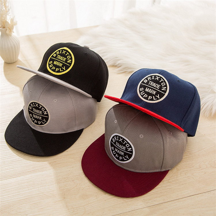  ODM 100% Cotton Fashional flat Brim Baseball Hat Korean Hip Hop Cap Manufactures