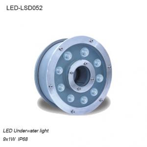  9W Round sruface mounted IP68 LED Underwater light for pool decoration Manufactures