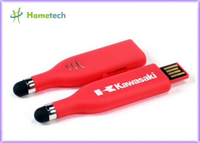 China Touch Pen USB Flash Drive , Red High Capacity USB Memory Stick on sale