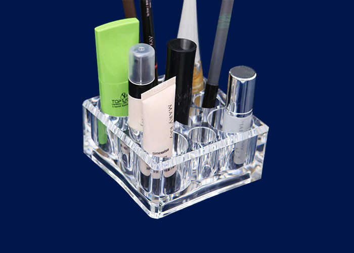  Acrylic Makeup Storage Organizer Retail Window With 9 Round Compartments Manufactures