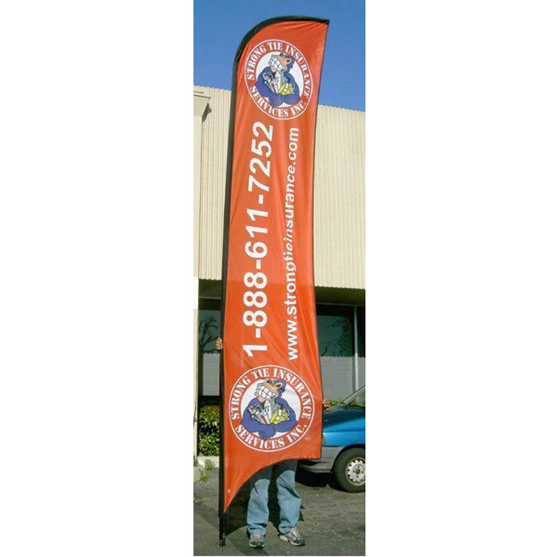  Advertising exhibition event Feather Flag Banners H4m / 13ft Size Manufactures
