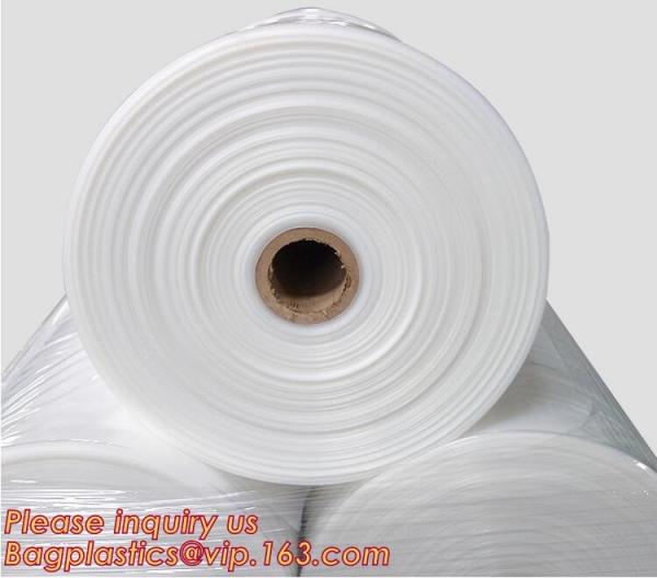 0.31 1 2 3 3.5 4 5 6 8 10 12 15 mil Waterproof Dampproof Clear / Black Plastic Poly Construction Film Rolls bagease pack