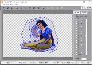  PSDTO3D lenticular interlacing graphic images design software for making morphing aniamtion effect powered by OK3D Manufactures