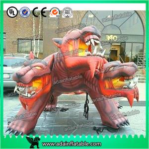  Giant Inflatable Monster  / Hot  Inflatable Cerebrus Dog Cartoon Advertising For Event Manufactures