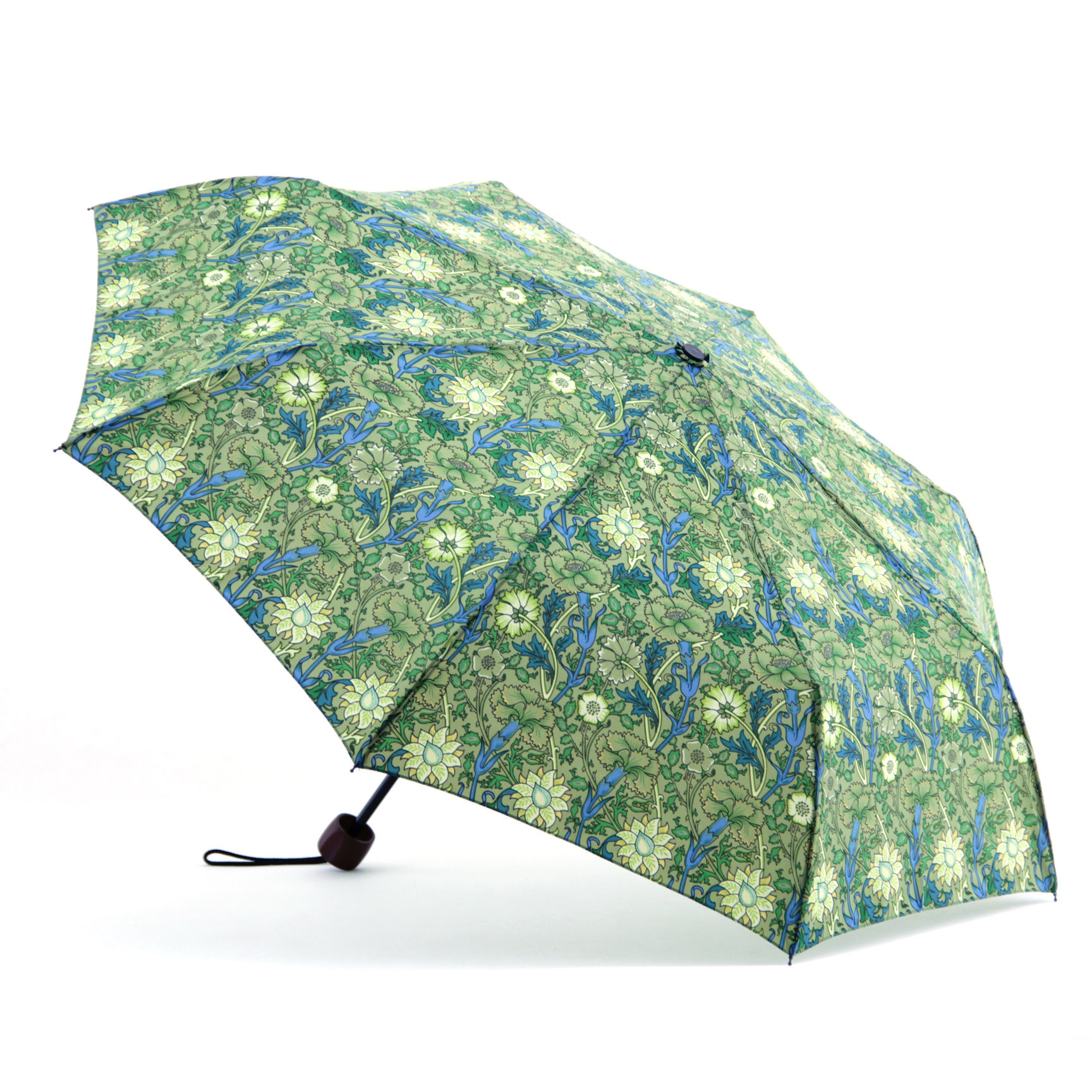  Printed Flat Mini Manual Open Umbrella , Easy Open Close Umbrella Plastic Handle Manufactures
