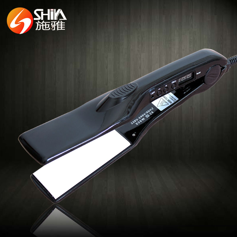 China Professional cold solar digital LCD display top ceramic hair straightener falt iron on sale