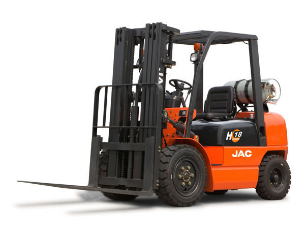 Quality Comfortable Dual Fuel Gas Forklift Truck , 2 Ton High Reach Forklift Low Pollution for sale