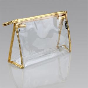 China Custom Clear PVC Cosmetic Bag / Toiletry PVC Travel Bag With Zipper on sale