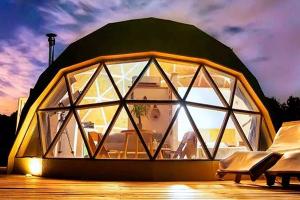 China Geodesic Dome Tent House Steel Frames Outdoor Island Beach Resort Marquee on sale