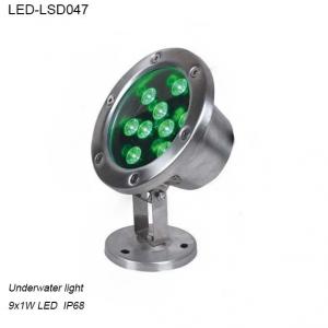  Adjustable 9W good price IP68 LED Underwater light for swimming pool Manufactures