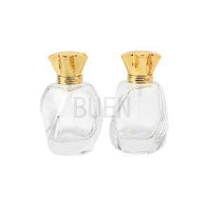 China 360 Degree Rotation Portable Perfume Bottle With Golden Plastic Cover Bayonet on sale