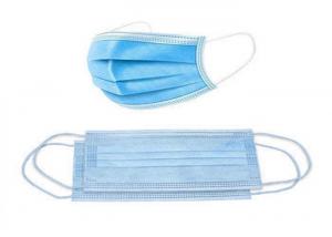  Medical Protective 3 Ply Face Mask , Disposable Pollution Mask 95mm*175mm Size Manufactures