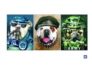 PET / PP Animal Print Lenticular Posters For Home Decoration SGS Manufactures