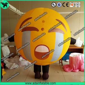 Promotional Inflatable Mascot Costume Crying Face Ball Inflatable Walking Cartoon Manufactures