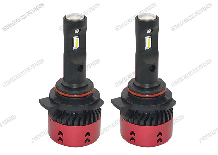 China Black 4800lm V6 LED Car Headlights , Easy Install 12v 35w LED Headlight Bulb on sale