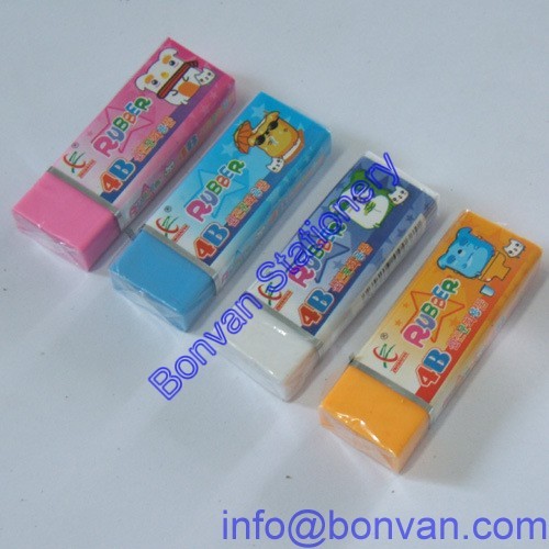 Quality colorful stationery rubber eraser,student stationery set for sale