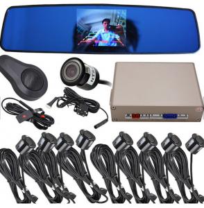 China Reliable Car Parking Sensor System With Camera , LCD Monitor Reverse Parking Sensor Kit on sale
