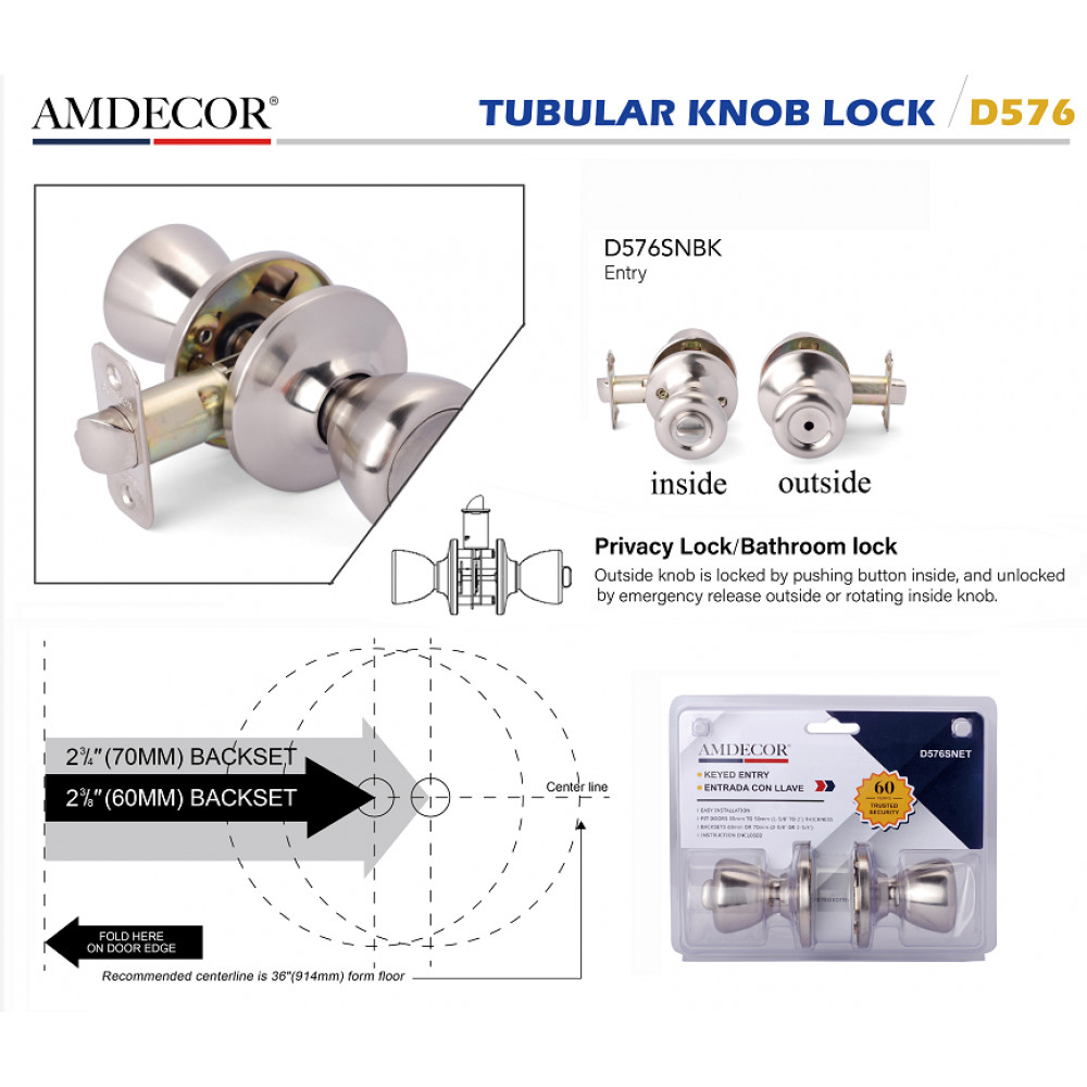China Modern Style Door Lock Hardware Accessories Cylindrical Rotary Knob on sale