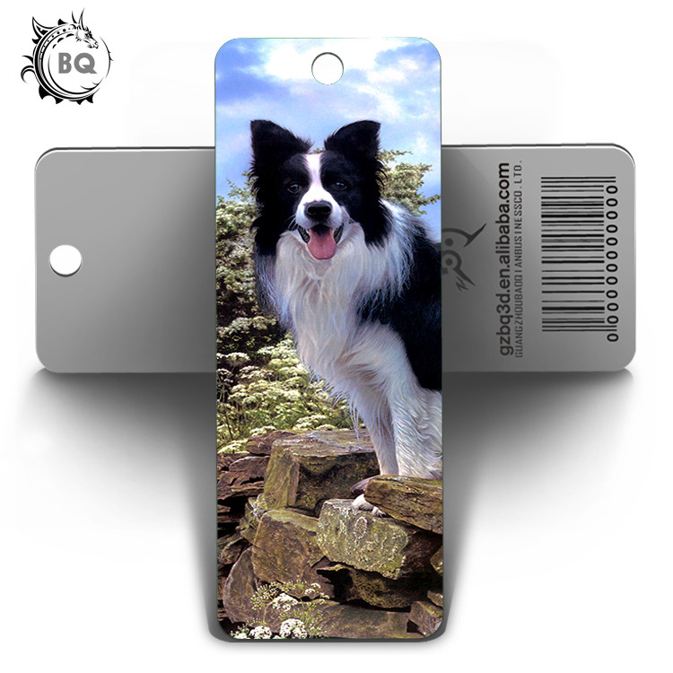  2019 New Design 3D Hologram Bookmark Of Cute Dogs Animal With Tassels Manufactures