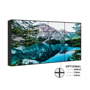  500 Nits 8ms Digital Signage Display Bezel 3.5mm Floor Stand video Manufactures