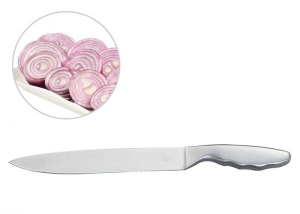 Quality Silver Kitchen Meat Slicing Knife 3CR13 Blade Material Easy Cleaning for sale