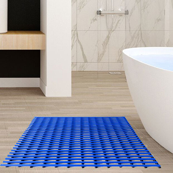 China Comfortable Tub Bathroom Anti Slip Floor Mat 90CM*100CM Dry Quickly on sale