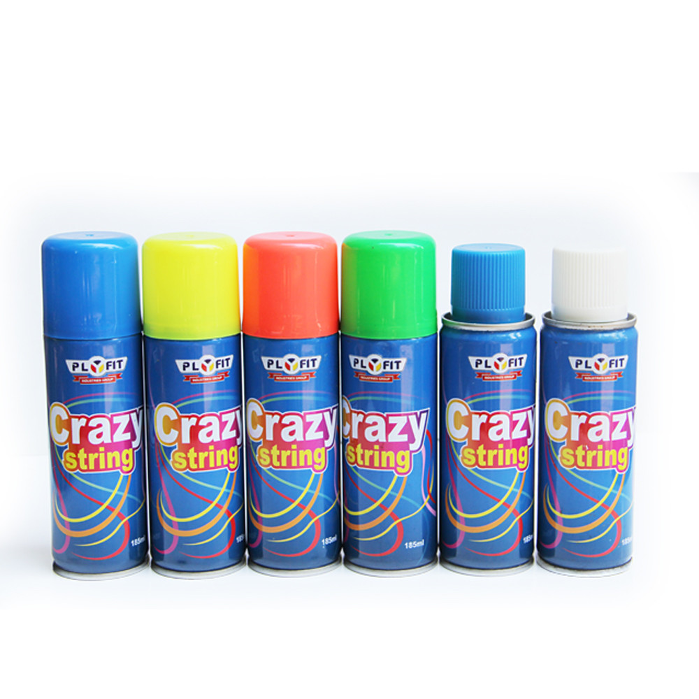  Mixed Colors Party Silly String Spray Crazy Colourful Silly String Spray Streamer Manufactures