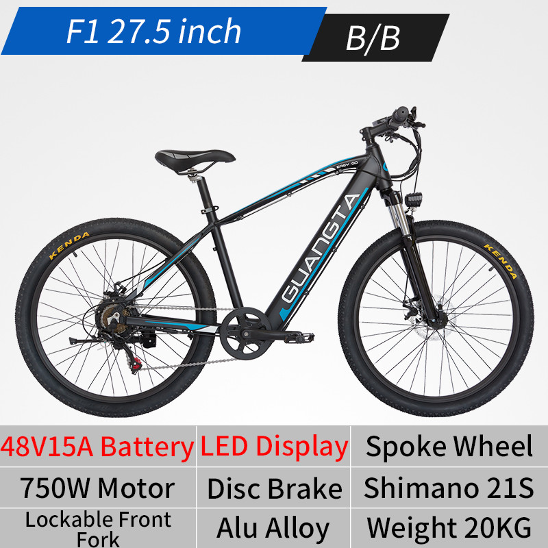 Buy cheap 750W 500 Watt Electric Bike Electric Mountain Bike With Rainproof Ebike LCD Display Showing E Message from wholesalers