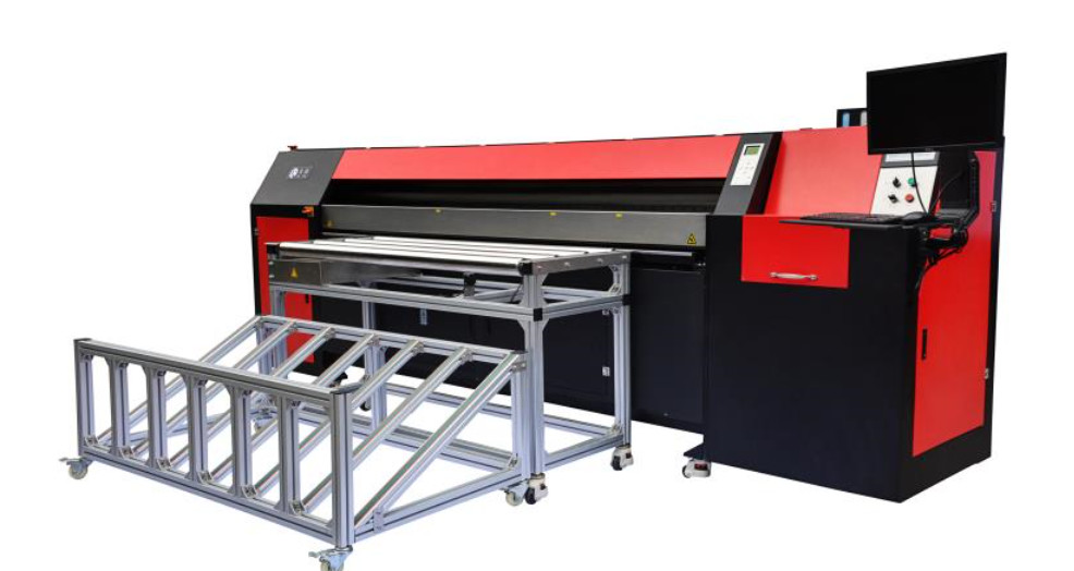 China 1080mm Corrugated Paper Flatbed Inkjet Printer With 6 Print Heads on sale