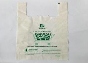 China Degradable Heavy Duty Garbage Bag / Various Sizes Pla T - Shirt Shopping Bags on sale
