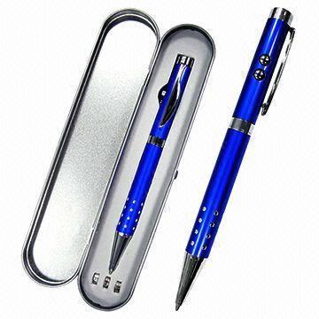  Metal Pens with LED and Infrared Pointer Gift Box Manufactures