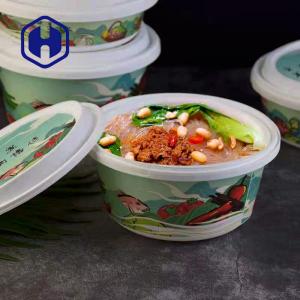 China Thermoformed IML Fast Food Take Away Packaging Plastic Tray With Lid 1300ml Leak Proof on sale