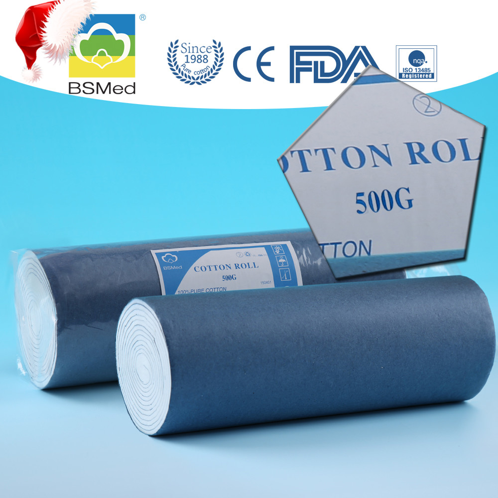 Disposable Medical Cotton Roll , Absorbent Bleached Large Cotton Wool Roll