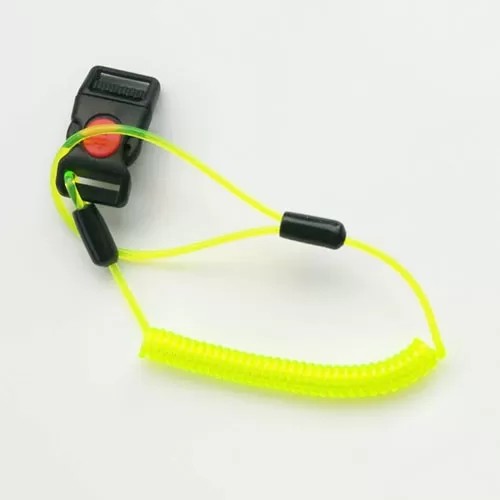 China Plastic 2mm Cord Coiled Tether Lanyard For Hard Hat on sale
