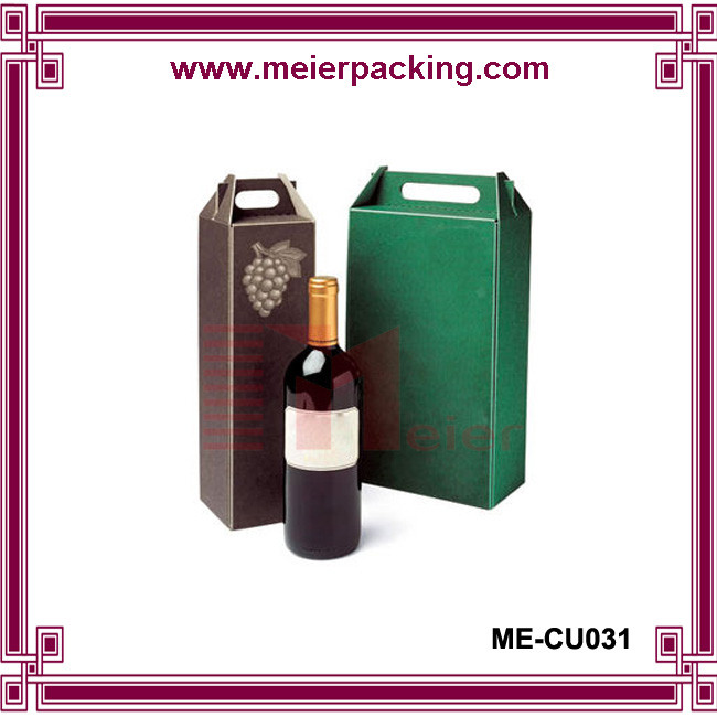 China Wine Bottle Gift Box Paper Box/corrugated cardboard wine box/Cheap customized corrugated paper wine box ME-CU031 on sale