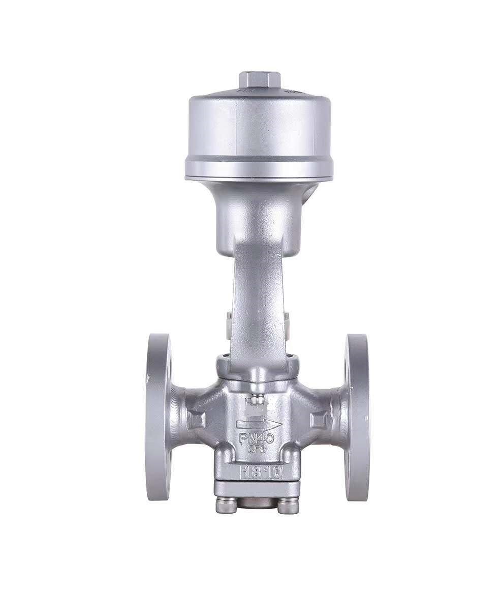 China Max 40 Bar High Temperature Piston Operated Control Valve on sale